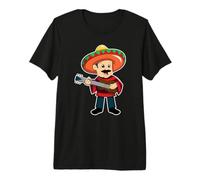 Guitarra Divertida México Mariachi Cinco de Mayo Fiesta Camiseta Premium