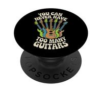 Guitarra Divertida Que Nunca Puedes Tener demasiadas Guitarras PopSockets PopGrip Adhesivo