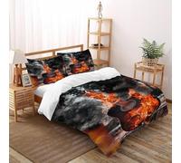 Guitarra dragón Funda De Edredón 3 Piezas 3D Impresa Theme con 2 Fundas De Almohada Double（200x200cm） Microfibra Juego De Cama para para Niñosy Hombres
