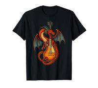 Guitarra Dragon Music Camiseta