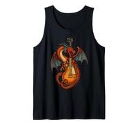 Guitarra Dragon Music Camiseta sin Mangas