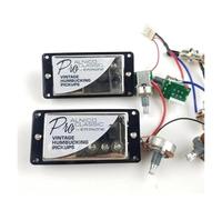Guitarra Eléctrica Alnico Estándar Cromada Con Bobinas Duales Y Haz De Cables Profesional Arnés de cableado para instrumentos musicales(Bk frame)