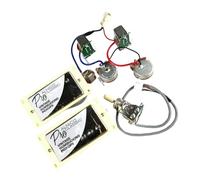 Guitarra Eléctrica Alnico Estándar Cromada Con Bobinas Duales Y Haz De Cables Profesional Arnés de cableado para instrumentos musicales(Yellow frame)
