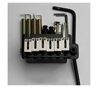 Guitarra Eléctrica Black String Board Doble Swing Temolo Bridge Silla De Acero Inoxidable Sadillas Y Bloques Reemplazo piezas puente