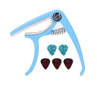 Guitarra Eléctrica Capo ABS Capo de Liberación Rápida con Selecciones para Mandolin Banjo, de Guitarra Tono (BLUE)