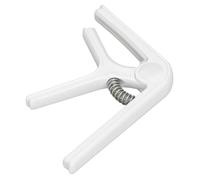 Guitarra Eléctrica Chapo Robusta ABS Jumping Incluso de Impresión Capo para la Mandolina de bajo, Operación Fácil para Principiantes (WHITE)