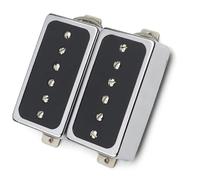 Guitarra eléctrica cromada, pastilla de bobina única, cubierta de Metal con Base de cobre blanco, piezas de guitarra Juego De Pastillas Para Guitarra Eléctrica (Color : One set)