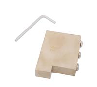 Guitarra eléctrica de 17 mm, latón completo, bloque de trémolo estándar, latón completo, 34 mm, bloque de trémolo, espaciado de cuerdas