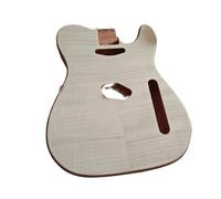 Guitarra Eléctrica De 22 Trastes Con Cuerpo Caoba Maciza Y Chapa Rayas Tigre Kits Montaje Guitarra