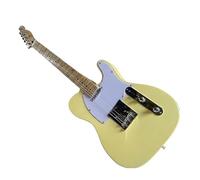 Guitarra eléctrica de cuerpo sólido, mástil ligero tilo y arce, 6 cuerdas, tamaño completo, 39 pulgadas, for práctica principiante ensayo banda (Guitarra Electrica)