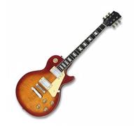 Guitarra eléctrica de un solo cuerpo Sunburst de caoba maciza con mástil Humbuckers