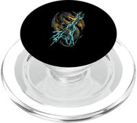 Guitarra Eléctrica Dragon Fire Lightning Rock Metal Músico PopSockets PopGrip para MagSafe