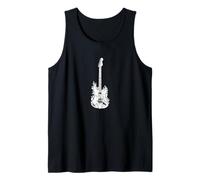 Guitarra eléctrica en Llamas Camiseta sin Mangas