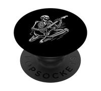 Guitarra eléctrica Esqueleto Rock and Roll Metal PopSockets PopGrip Adhesivo