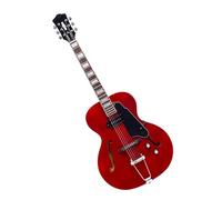 Guitarra Eléctrica Estándar Guitarra Eléctrica Color Jazz Tocando Instrumento De Práctica(Red)