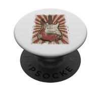 Guitarra eléctrica Grunge Reproductor de música Rock Vintage PopSockets PopGrip Adhesivo