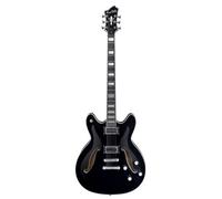 Guitarra eléctrica hagstorm viking deluxe baritono - negra