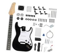 Guitarra Eléctrica Kit De Guitarra Profesional DIY Cuerpo De Madera Maciza 6 Cuerdas Diseño Clásico Bk O Blanco(KST Black)