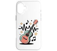 Guitarra Eléctrica Melodía Estelar Carcasa para iPhone 16 Plus