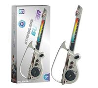 Guitarra eléctrica para niños - Guitarra electrónica luminosa de 27,56 pulgadas | Guitarra electrónica luminosa USB - Luces coloridas plegables para niños y niñas a partir de 7 años