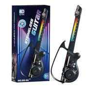 Guitarra eléctrica para niños - Guitarra electrónica Luminosa de 27,56 Pulgadas | Guitarrą electrónica Luminosa USB: Luces Coloridas Plegables para niños, niñas, ninos de 7 años en adelante