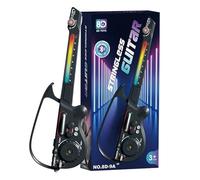 Guitarra eléctrica para niños, instrumento musical plegable sin cuerdas, juego de iniciación de guitarra, para niños, niñas, adolescentes, viajes, casa, ejercicio, Navidad, cumpleaños