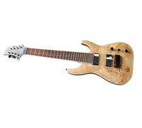 Guitarra eléctrica personalizada de 8 cuerdas, tapa arce árbol, mástil cinco piezas, cuerpo guitarra tres