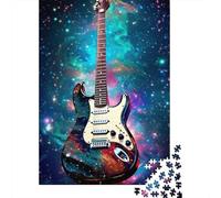Guitarra Eléctrica Puzzle de 1000 Piezas Puzzle para Adultos Papel Nebulosa Espacial Arte Decoración Hogar Alivio Estrés Regalo 38x26cm/1000pcs
