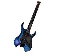 Guitarra Eléctrica sin Cabeza Guitarra Eléctrica Sin Cabeza Multifunción Portátil Con Pastilla De Acero Magnético (Color : 04)