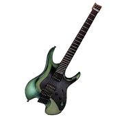 Guitarra Eléctrica Sin Cabeza Multifunción Portátil Con Pastilla De Acero Magnético Guitarra Portátil sin Cabeza (Color : 05)