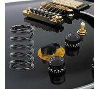 Guitarra Eléctrica Spring de Puente de Trémolo, Resorte de Guitarra Eléctrica, Buena Elasticidad Duradera y Larga Vida útil de Metal de Vida para Reparación de Guitarra Guitarra Maestra (BLACK)