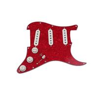 Guitarra Eléctrica SSS Single Coils Alnico 5 Pickups 7-Way Loaded Prewired Pickguard (Color : 04)