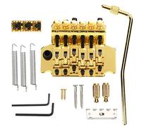 Guitarra eléctrica Tremolo Bridge System Metal Vibrato Bridge para Floyd Rose Style Reemplazo(Oro)