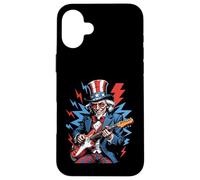 Guitarra Eléctrica Uncle Sam 4 de Julio Rock USA Carcasa para iPhone 16 Plus
