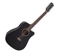 Guitarra Electroacústica Dreadnought de 12 Cuerdas de Gear4music Negro