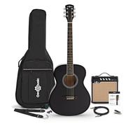 Guitarra Electroacústica Zurda Estudiante, Ampli 15W y Accesorios, Negra
