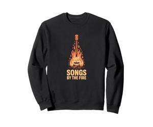 Guitarra en fogata Canciones by The Fire Fire Guitarra acústica Sudadera
