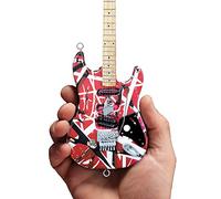 Guitarra en miniatura EVH evh001 Frankenstein mini guitarra réplica Van Halen, color rojo y blanco