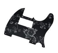Guitarra Humbucker De 8 Agujeros, Golpeador De Plástico Con Patrón De Flores, Placa Para Rascar Con Tornillos Para Guitarra For For TL Reemplazo de Golpeador de Guitarra Eléctrica