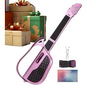 Guitarra infantil - Instrumento inalámbrico plegable para el aprendizaje temprano y el juego | Guitarra de juguete educativa para niños, regalo de cumpleaños para principiantes, entretenimiento