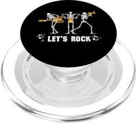 Guitarra Let's Rock Skeleton Band para Amantes de la música de Halloween PopSockets PopGrip para MagSafe