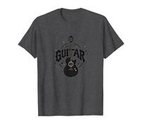 Guitarra Melody Maker Rock Star Músico Regalo Camiseta, Hombre, Jaspeado Oscuro, L