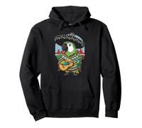 Guitarra Mexicana Parrot Sombrero Mariachi Sudadera con Capucha