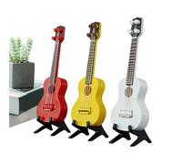 Guitarra Miniatura,Figura Musical Coleccionable 3 Piezas - Miniatura De Guitarra con Impresión 3D,para Estante, Escritorio, Dormitorio, Aficionados A La Música, Adolescentes Y