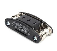 Guitarra MTLAVISH Guitar MultiTool Multifunción Llave Llana Combinación de reparación Herramienta de cuidado de ajuste