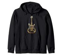Guitarra Música Instrumento Motivo Arte Guitarra Sudadera con Capucha