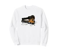 Guitarra Música Pasión Llamas Vintage Rock Music Sudadera