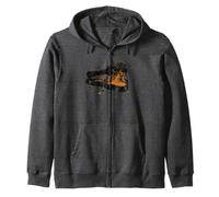 Guitarra Música Pasión Llamas Vintage Rock Music Sudadera con Capucha