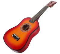 Guitarra Musical Ukelele Clásico De 23 Pulgadas Acústico Instrumento Para Principiantes De 6 Cuerdas Guitarra Acústica Popular Marrón Ukelele Set(Dark Brown)