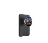 Guitarra Noche Estrellada Cosmic Cat Night Sky Guitarra PopSockets PopWallet para MagSafe